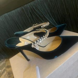 Jimmy Choo trend hills the colour is darkest green almost like black